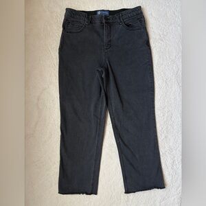 Democracy Black Raw Hem Denim Jeans Women Size 10P